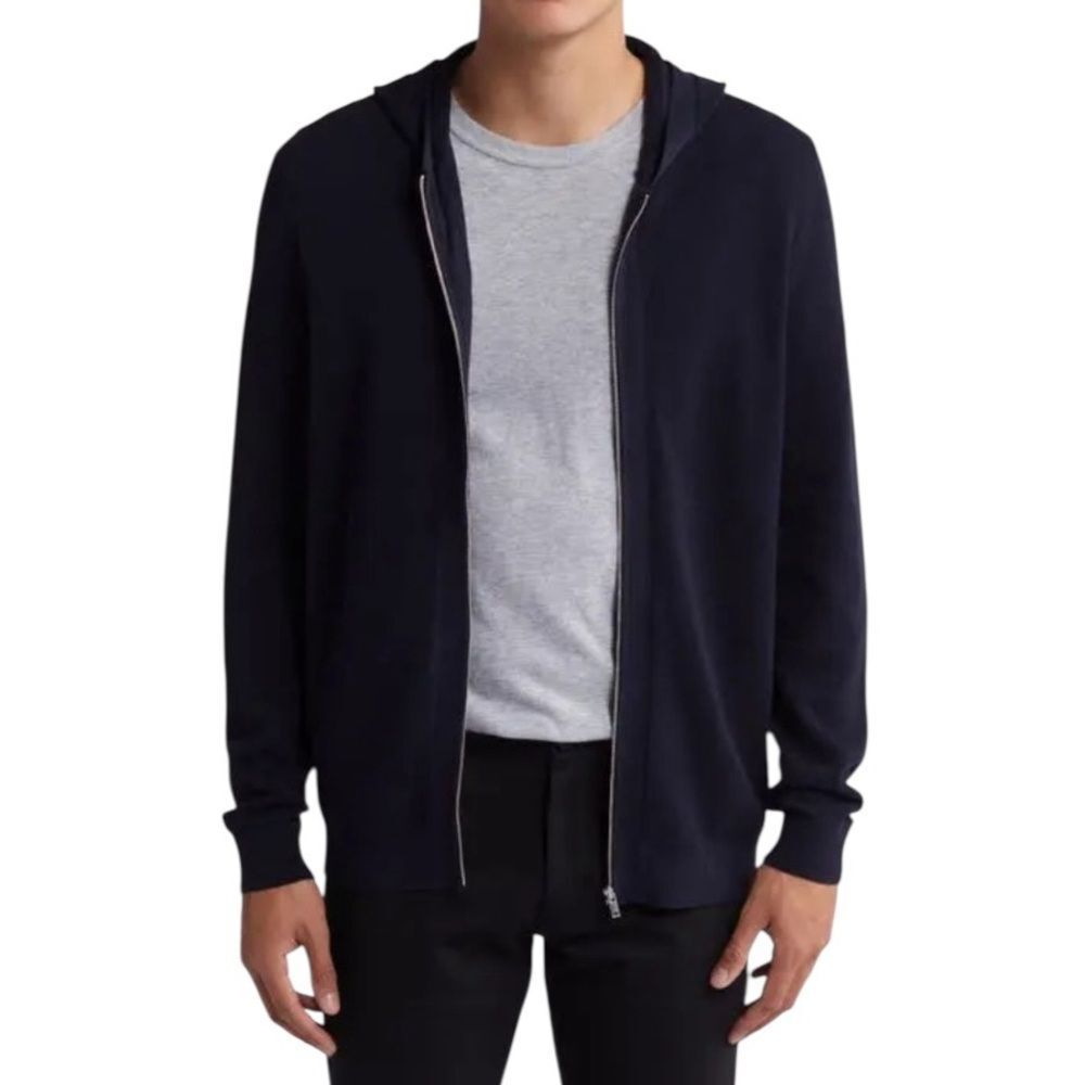 Theory Lievos 2 Breach Hoodie full zip cardigan mens M